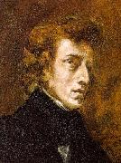 Eugene Delacroix Portrait of Frederic Chopin Norge oil painting reproduction